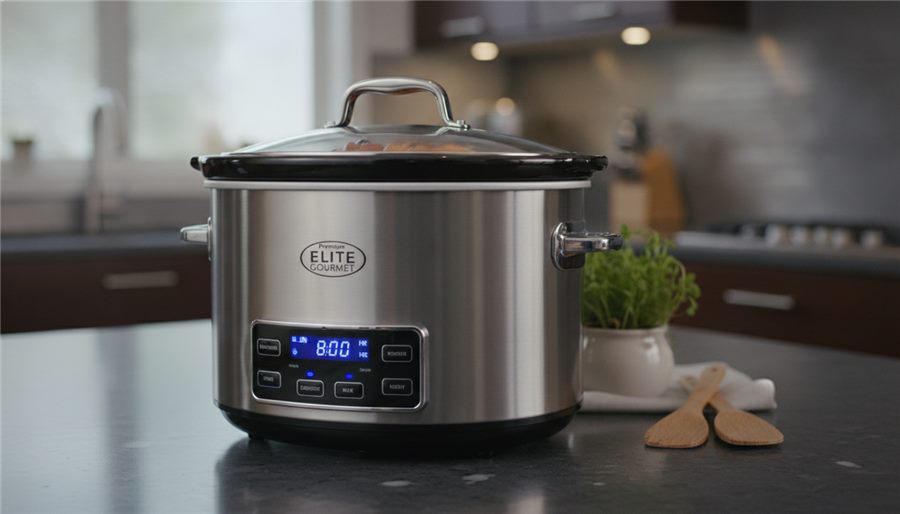 Elite Gourmet MST-900V stainless steel slow cooker