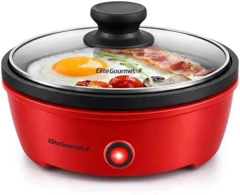 Elite Gourmet EGL-6101 Personal Stir Fry Griddle Pan, Rapid Heat Up