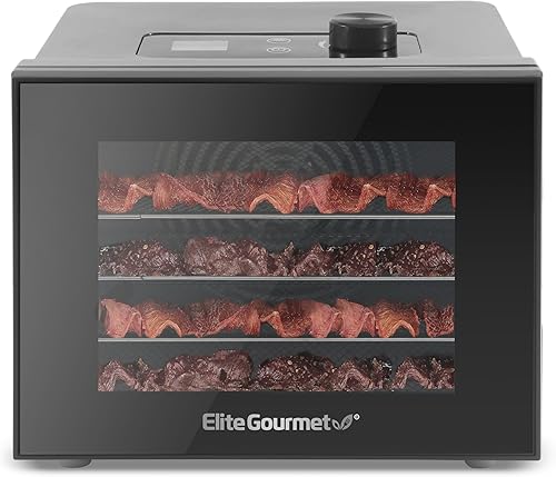 Elite Gourmet Food Dehydrator, Stainless Steel Trays Food Dehydrator