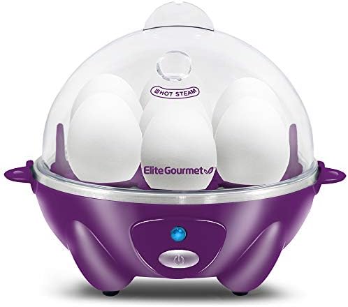 Elite Gourmet Easy Electric 7 Egg Capacity Cooker, Poacher, Omelet Maker, Scrambled, Soft