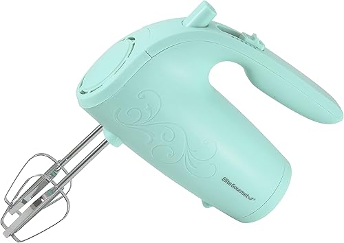 Elite Gourmet EHM003M Maxi-Matic Ultra Power Electric 5-Speed Kitchen Hand Mixer with 2 Extra W
