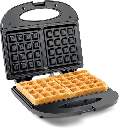Elite Gourmet Maxi-Matic Electric Nonstick Belgian Waffle Iron Snack Maker Machine, Breakfast