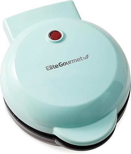 Elite Gourmet EWM013M# Electric Nonstick Mini Waffle Maker with 5-inch cooking surface