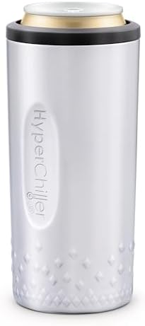 NEW HyperChiller SLIM HBC100SS, Dual Wall Vacuum Insulated, Slim Can Cooler, Beer, Soda