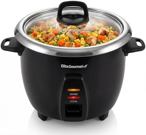 Elite Gourmet ERC2001BX 10-Cup Electric Rice Cooker with 304 Surgical Grade Stainless Steel Inn