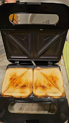 Elite Gourmet ESM2207XSS Sandwich Panini Maker Grilled Cheese