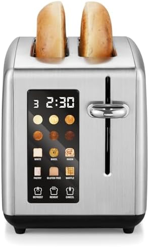 Elite Gourmet 2-Slice Toaster, Digital Countdown, Extra-Wide Slots