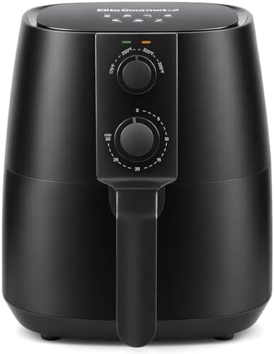 Elite Gourmet 4Qt Digital Air Fryer, 1350W, Oil-Less, Adjustable Controls