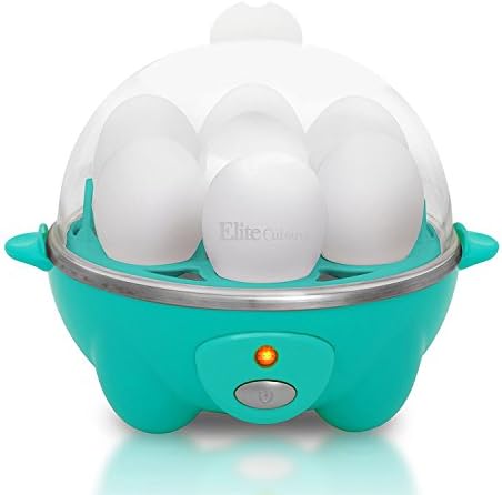 Elite Gourmet 7-Egg Electric Egg Cooker, Poacher/Omelet Maker, BPA-Free