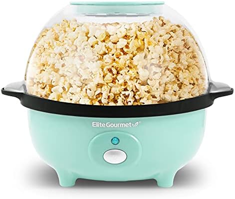 Elite Gourmet EPM330M Automatic Stirring 12 Cup Popcorn Maker, Mint